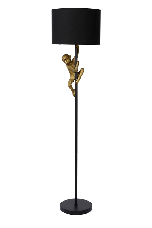 Lucide EXTRAVAGANZA CHIMP - Floor lamp - Ø 35 cm - 1xE27 - Black - turned off